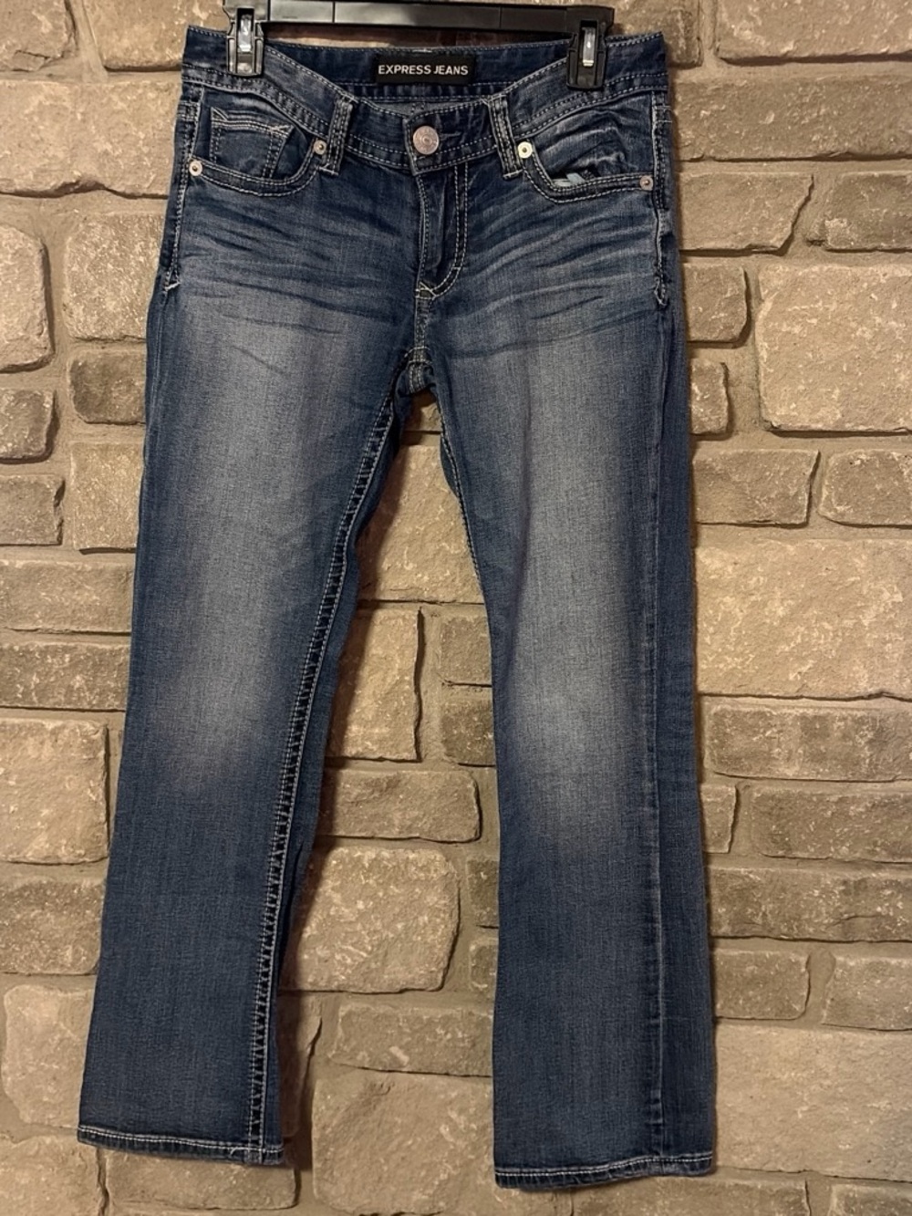 Express Y2K Stella Barely Bootcut Lowrise Jeans Womens Size 4s